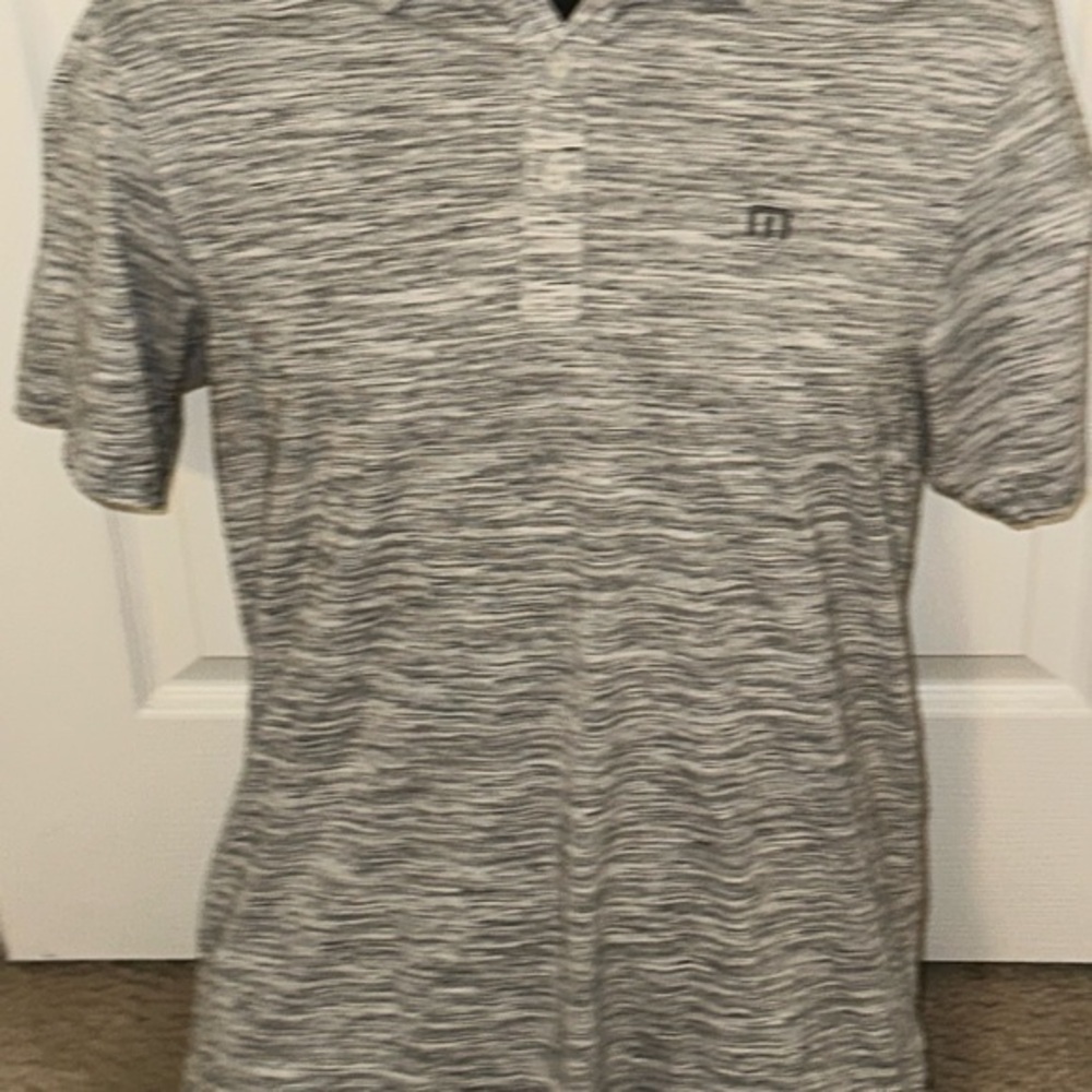Men’s pre own size S small Travis Mathew grey polo shirt - Picture 1 of 5